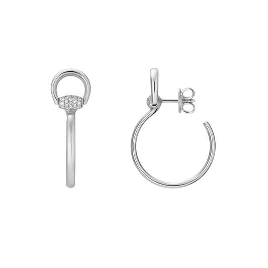 18KW DIA HORSEBIT HOOPS