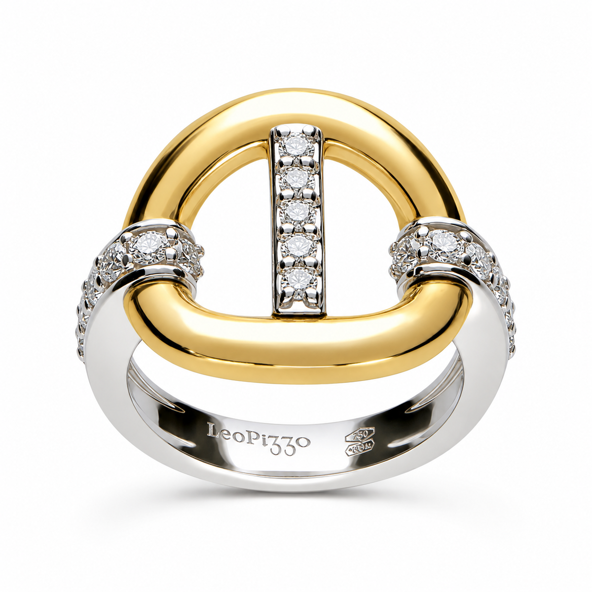 LEO PIZZO 18KYW DIA FASHION RING
