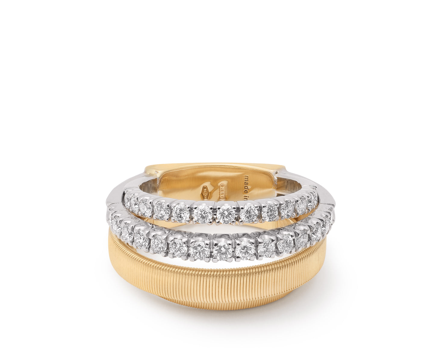 18KY MASAI DIAMOND FASH RING