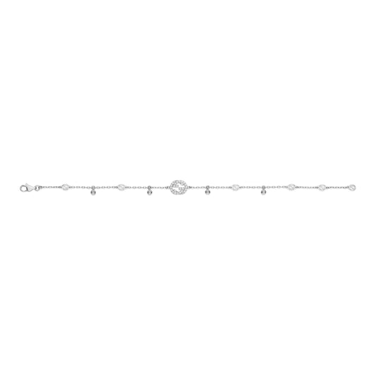18KW INTERLOCKING G DIAMOND BRACELET