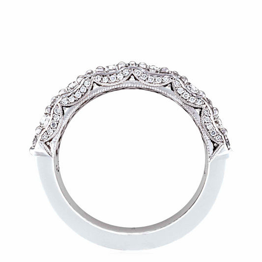 18KW MARQUISE & PEAR SHAPE MOSAIC BAND