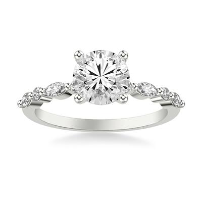 CLASSIC DIAMOND ENGAGEMENT RING 18WG