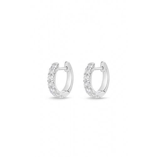 18KW DIAMOND HUGGIES EARRINGS