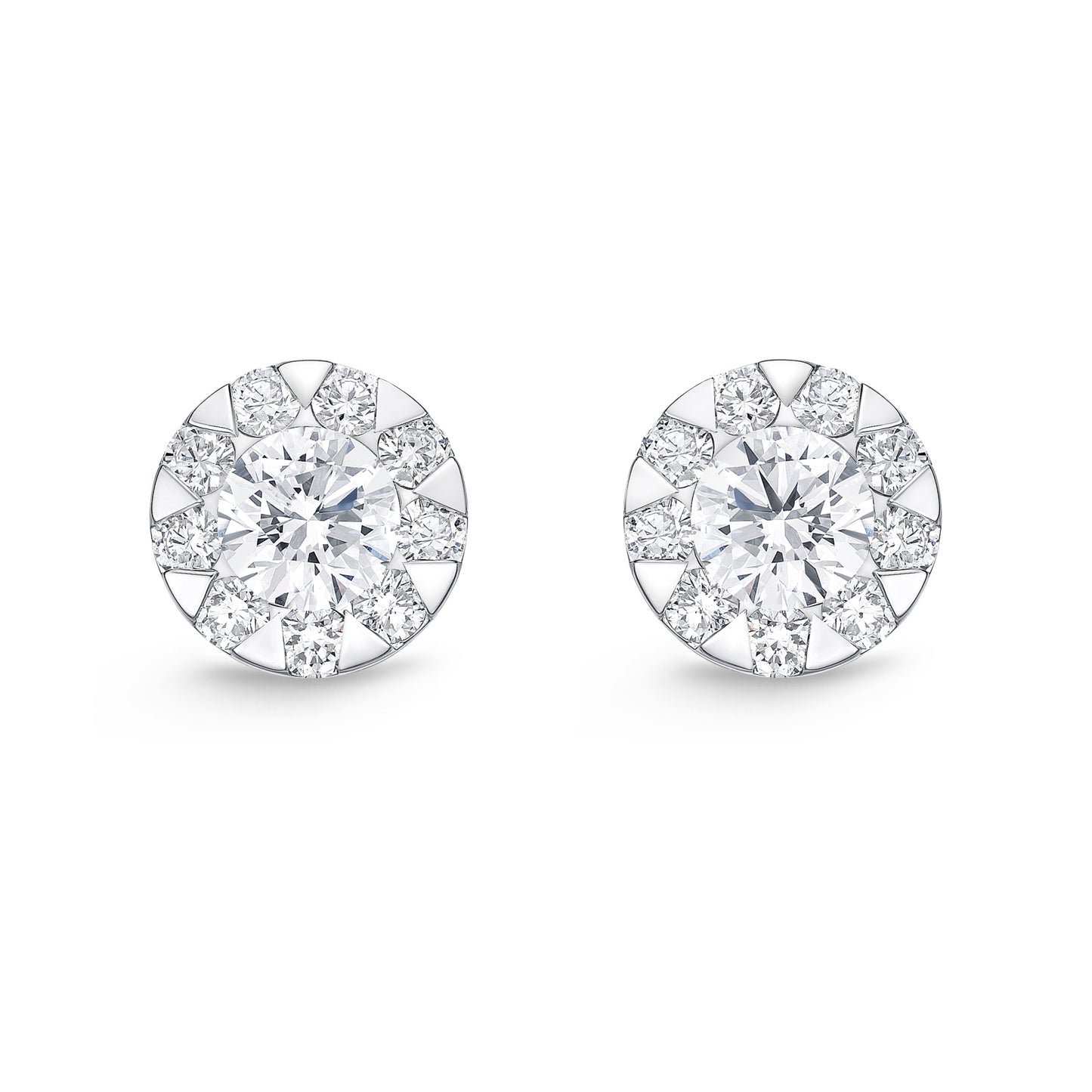 18KW DIAMOND BOUQUET STUDS