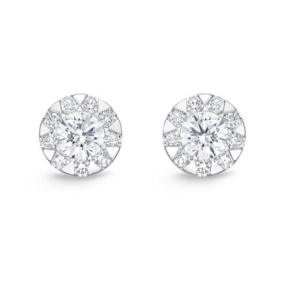 18KW DIAMOND BOUQUET STUDS