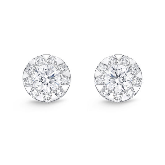 18KW DIAMOND BOUQUET STUDS