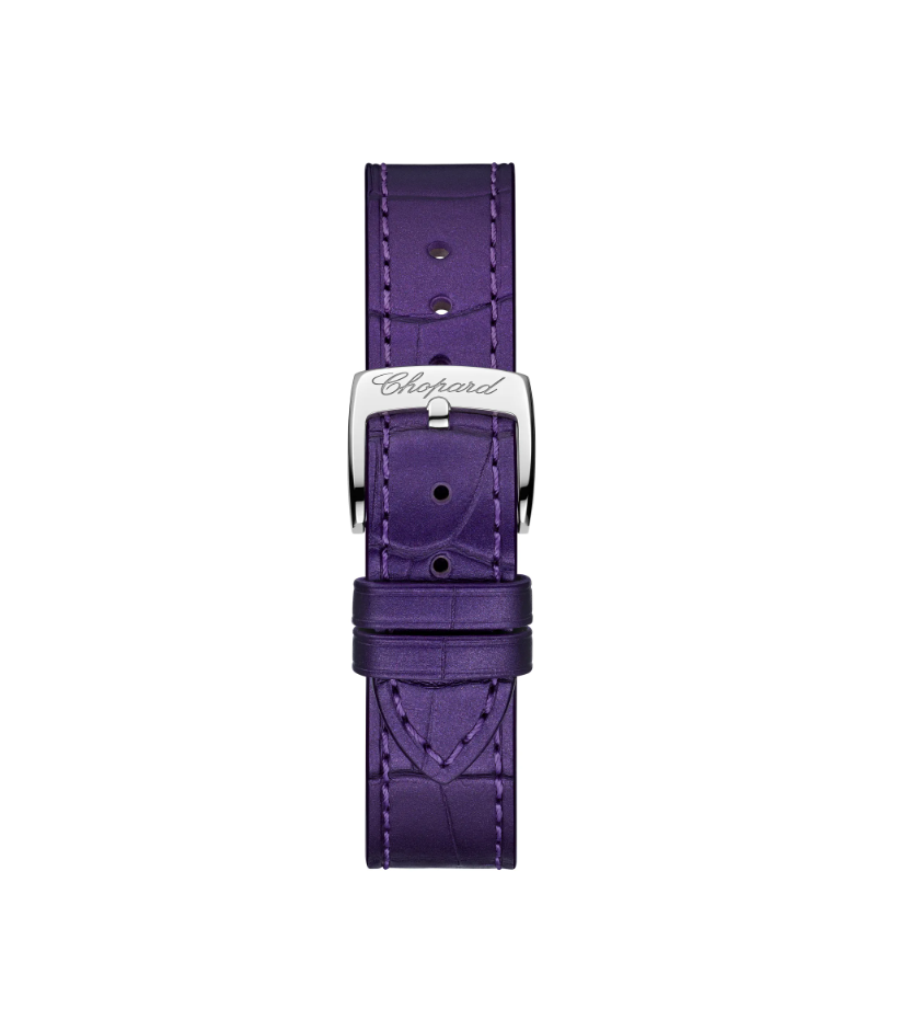 33M SS/18R HAPPY SPORT DIAMOND BEZEL VIOLET DIAL