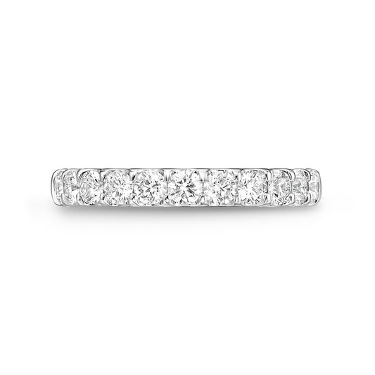 ODESSA PLATINUM DIAMOND HALFWAY BAND. 1/24/24 RTV RA# MON-002855 FEDEX# 270177013495