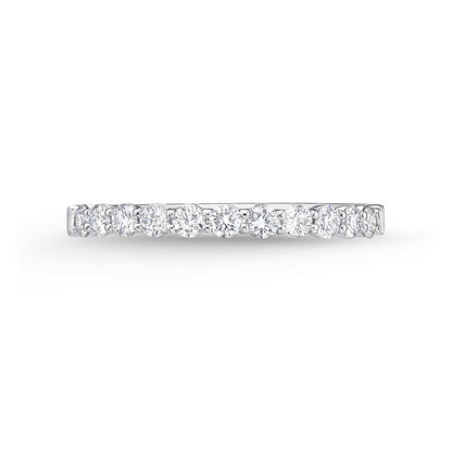 PETITE PLATINUM DIAMOND HALFWAY BAND