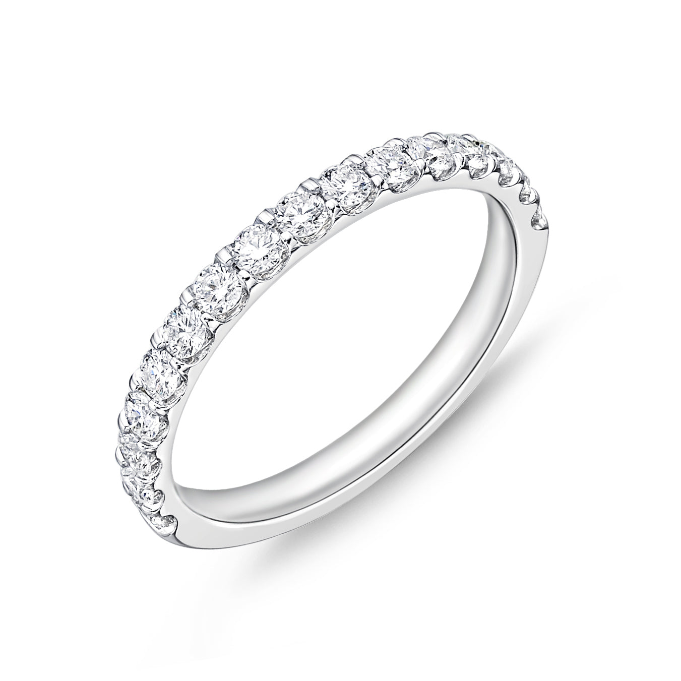 ODESSA PLATINUM DIAMOND HALFWAY BAND