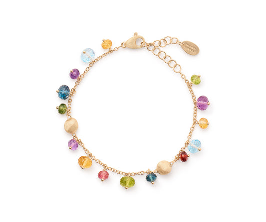 18KY AFRICA MULTICOLOR GEMSTONE BRACELET