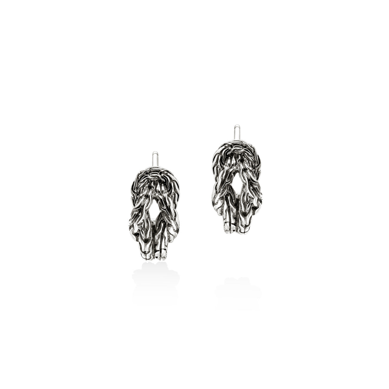SS LOVE KNOT HOOP EARR