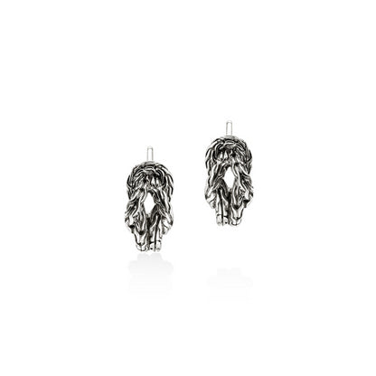 SS LOVE KNOT HOOP EARR
