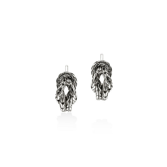 SS LOVE KNOT HOOP EARR