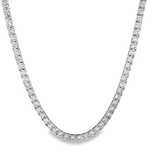18KW DIAMOND TENNIS NECKLACE