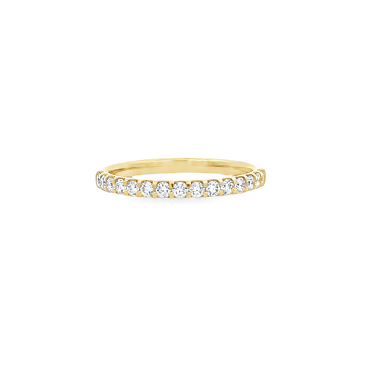 18KY ODESSA HALF-WAY DIAMOND BAND