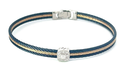 BLUE/CARN CABLE BRAC W/SQ DIA STAT