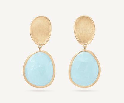 18KY LUNARIA AQUAMARINE DROP EARRINGSS
