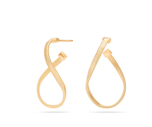 18KY MARRAKECH FASHION TWIST DROP EARRINGS