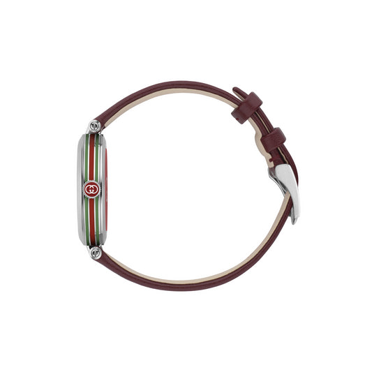 30MM SS MODEL 2000 SILVER DIAL GREEN-RED-GREEN RESIN STRIPE ON CASE SIDE