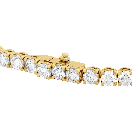 18KY 4 PRONG TENNIS BRACELET