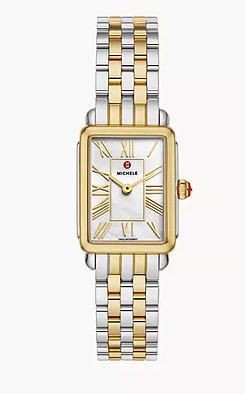 DECO PARK TWO TONE 18K GOLD-PLATED WATCH