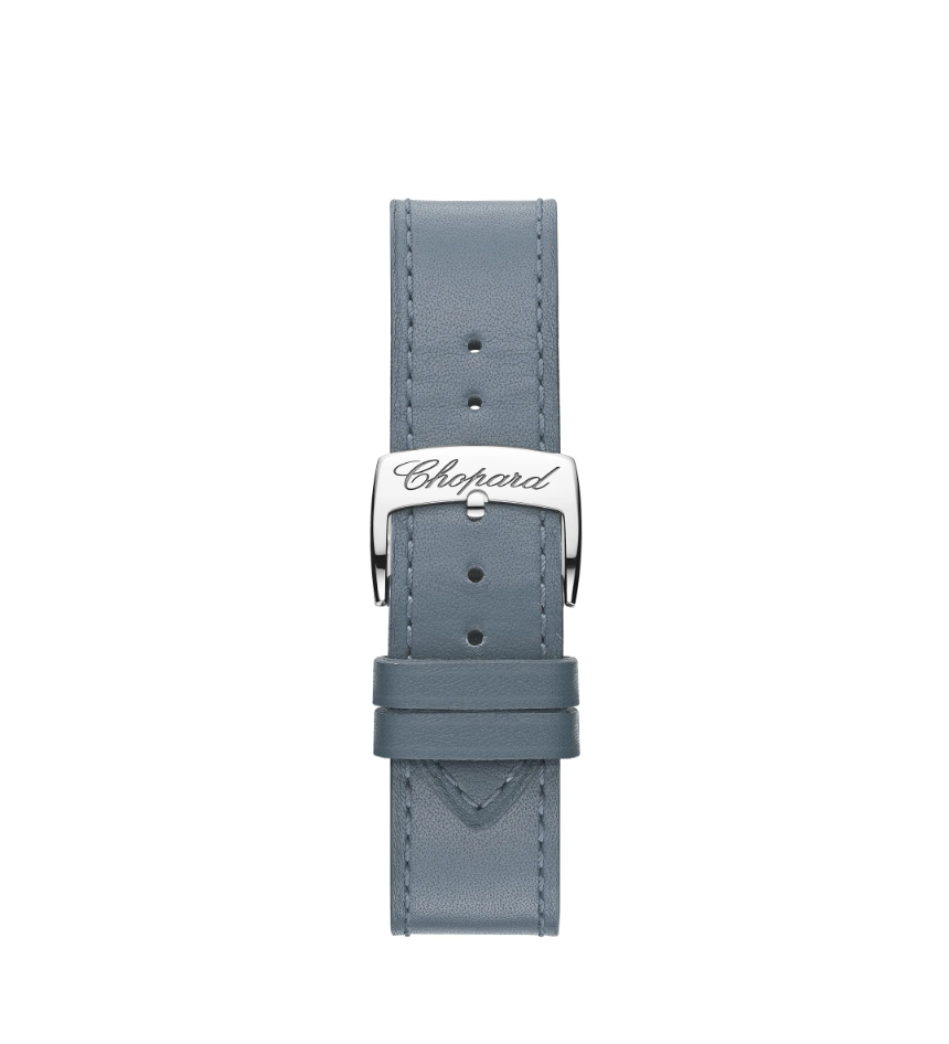40MM SS/RG HAPPY SPORT BLUE-GREY DIAL WITH 5 FLOATING DIAMONDS
