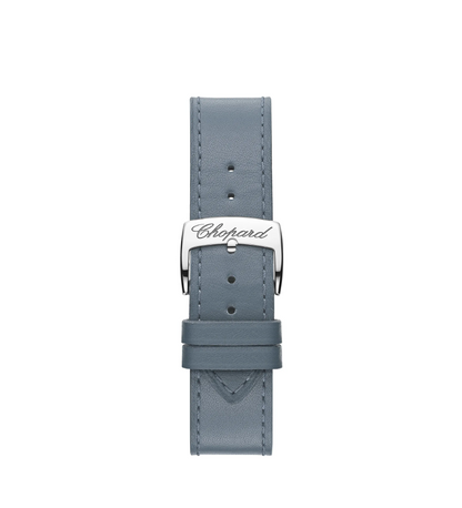 40MM SS/RG HAPPY SPORT BLUE-GREY DIAL WITH 5 FLOATING DIAMONDS
