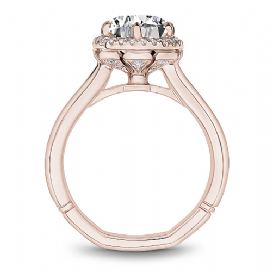 18KR DIAMOND HALO SEMI-MOUNT