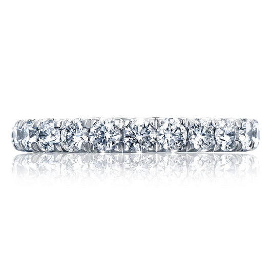 PLATINUM 3/4 WAY DIAMOND WEDDING BAND 1.50TWT