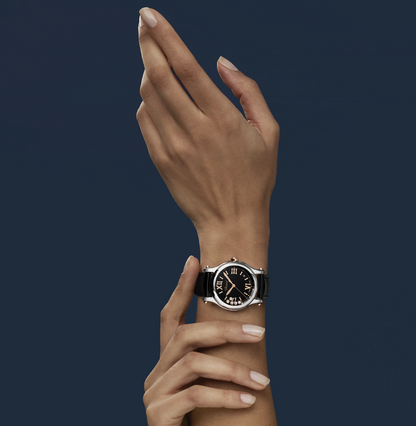 36M SS/18R HAPPY SPORT WITH FLOATING DIAMONDS