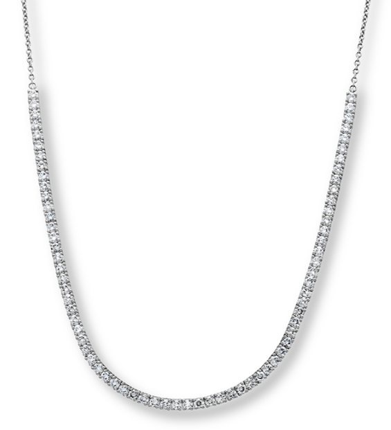 18KW 1.26CTW DIAMOND UNIFORM LINE NECKLACE