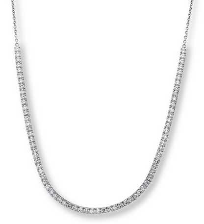 18KW 1.26CTW DIAMOND UNIFORM LINE NECKLACE