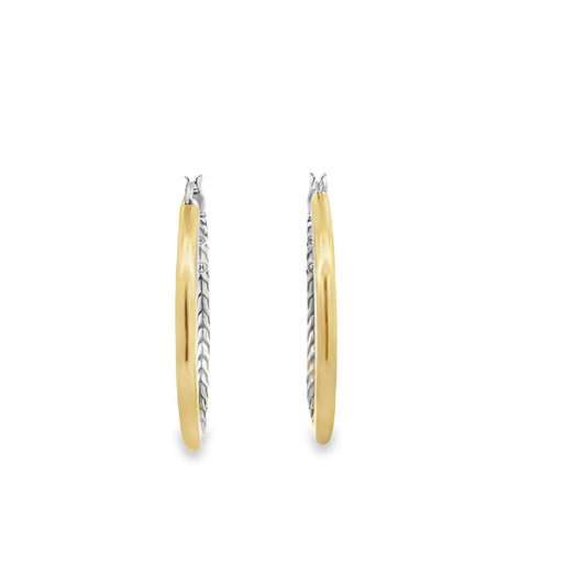 SS/14KY ESSENTIALS LARGE HOOP EARRINGS 44.5MM