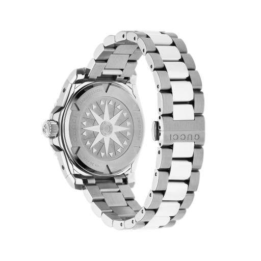 40MM SS GUCCI DIVE BLACK CERAMIC BEZEL GREEN DIAL
