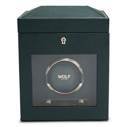 BRITISH RACING SINGLE WATCH WINDER W/ STORAGE