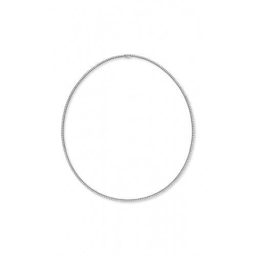 18KW 4 PRONG DIAMOND NECKLACE. 1/24/24 RTV RA# MON-002855 FEDEX# 270177013495