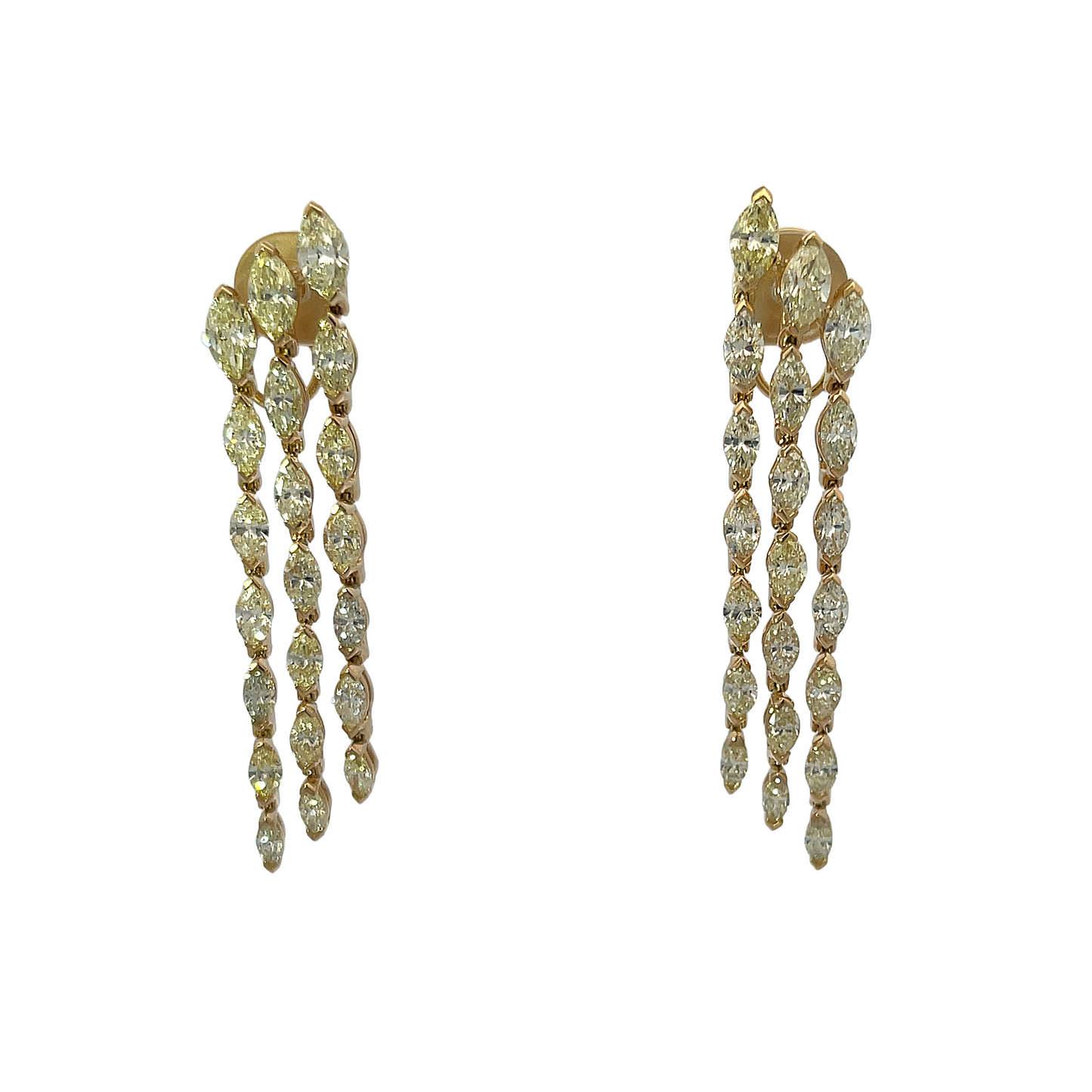 18KY DIA DROP EARRS 6.45TWT