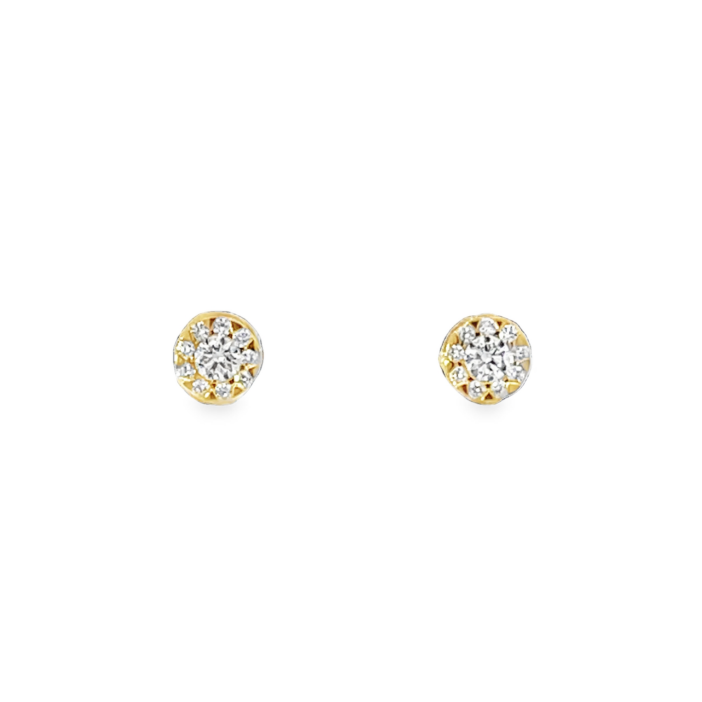 MEMOIRE 18KY BOUQUET STUDS