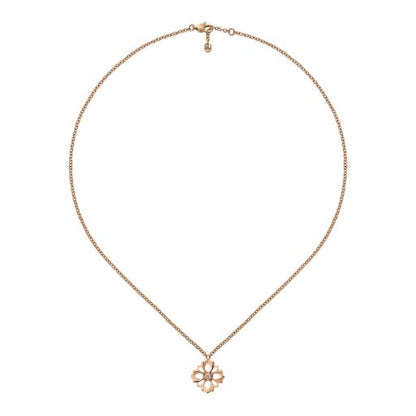 18KR GUCCI FLORA DIAMOND ACCENT NECKLACE