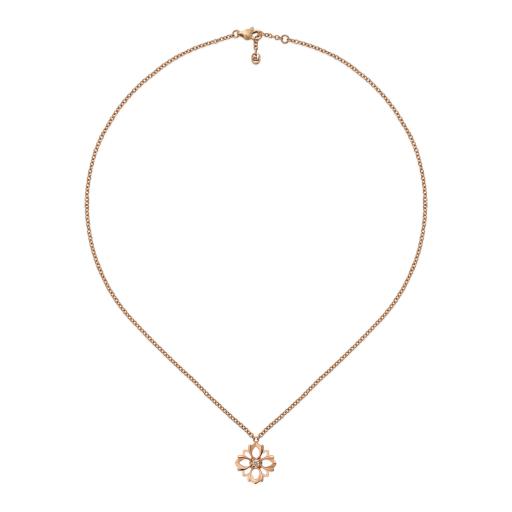 18KR GUCCI FLORA DIAMOND ACCENT NECKLACE