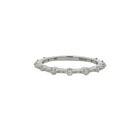 18KW DIAMOND .32CT WEB BAND