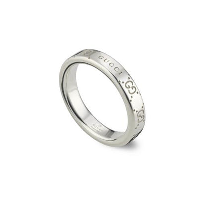 SS GUCCI SIGNATURE 4MM BAND