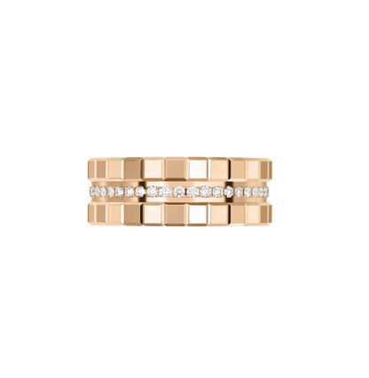 18KR ICE CUBE DIAMOND RING