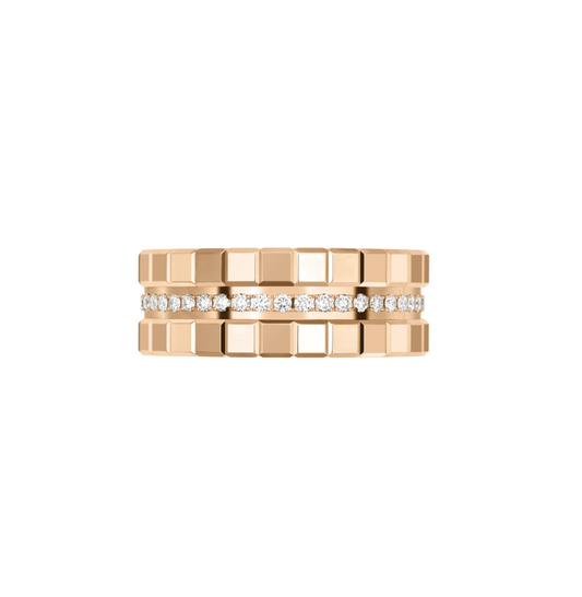 18KR ICE CUBE DIAMOND RING