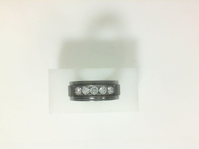 9.5MM TANTALUM LAB DIAMOND BAND