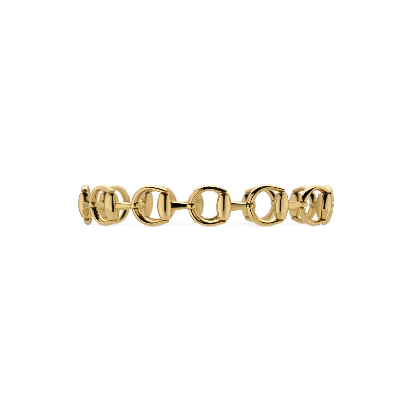 18KY HORSEBIT LINK BRACELET