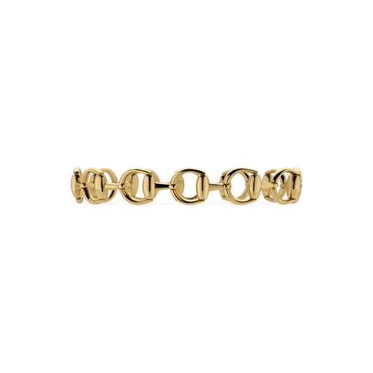 18KY HORSEBIT LINK BRACELET