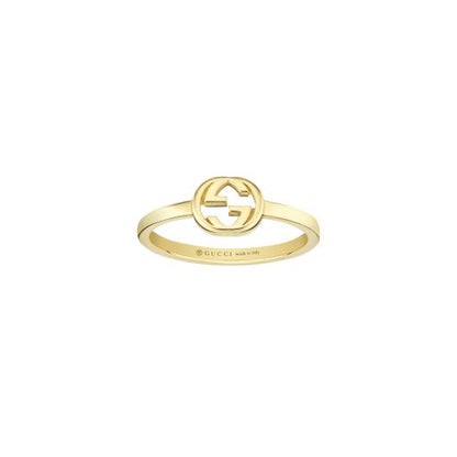 18KY INTERLOCKING G RING SZ 6