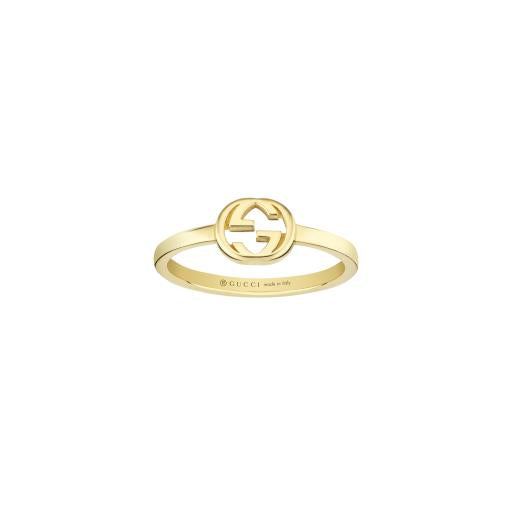 18KY INTERLOCKING G RING SZ 6